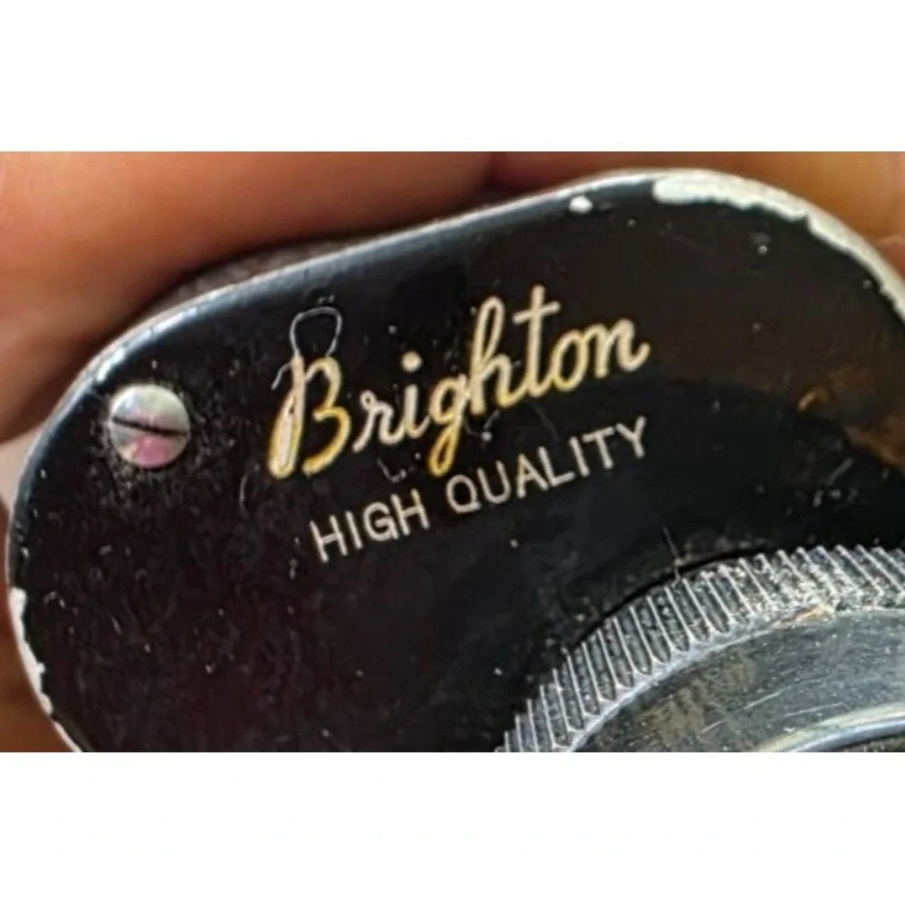 Vintage Brighton High Quality 7x35 Binoculars Black 341ft at 1000yds No 27655 F3